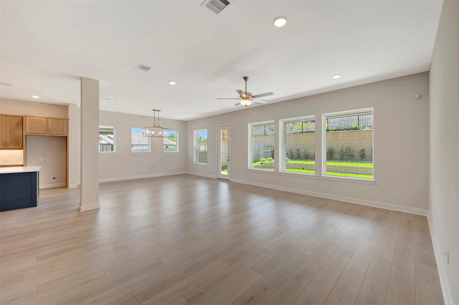 Spacious, unfurnished interior of a new home in The Woodlands Hills - Summit Collection, Willis (Image 32).