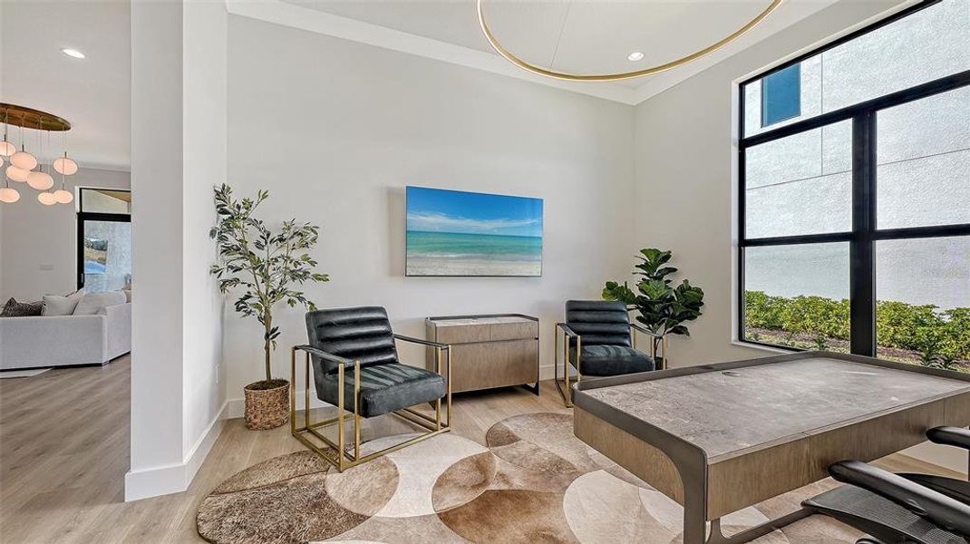 Furnished interior view inside a new home in , Sarasota (Image 50).