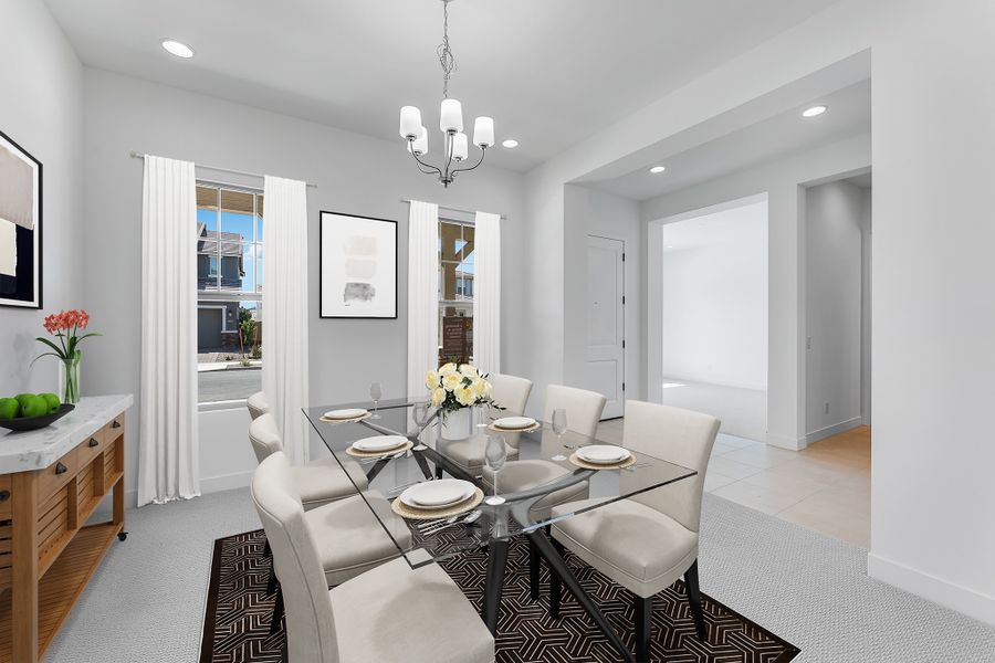 Representative furnished interior of a home built from the Denali by Taylor Morrison in Ellsworth Ranch Voyage Collection, Queen Creek (Image 7).