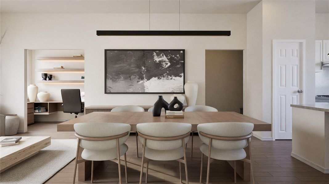 Furnished interior view inside a new home in , Houston (Image 8).