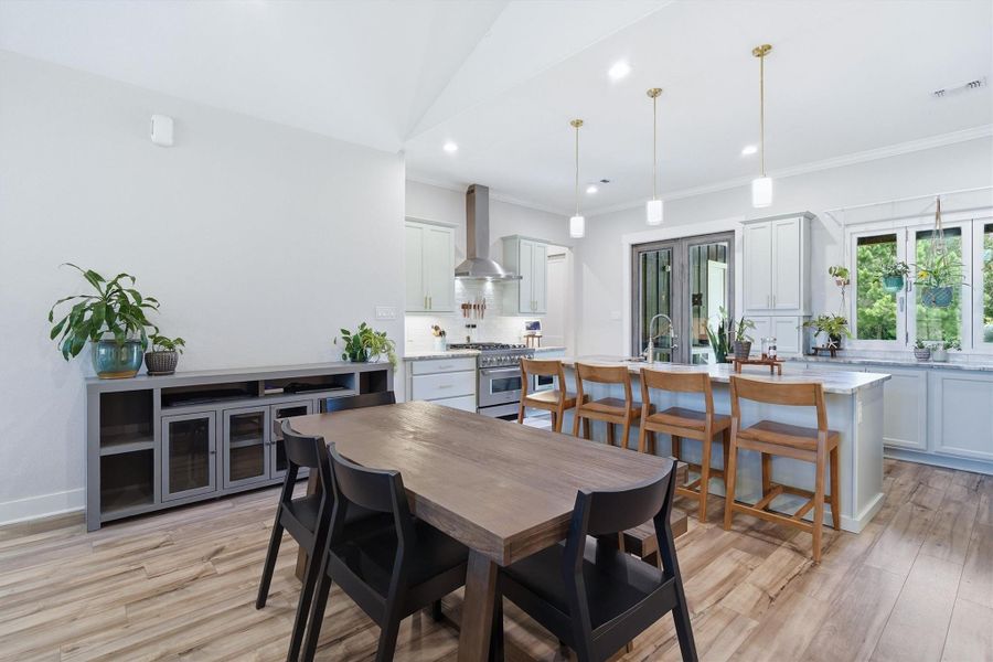 Formal dining area with breakfast bar Formal dining area with breakfast bar