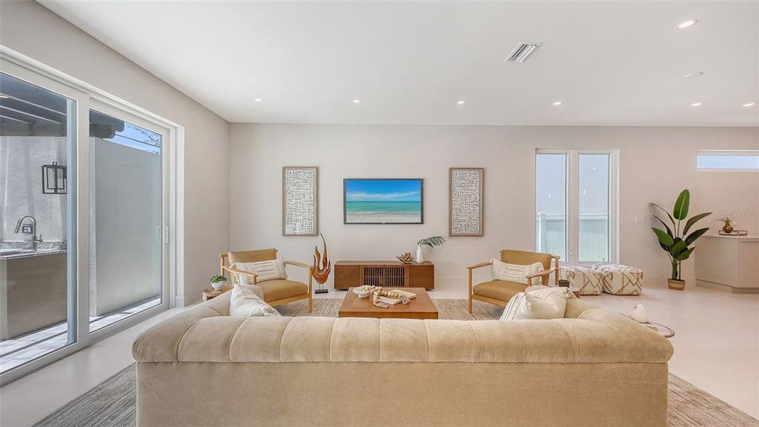 Furnished interior view inside a new home in , Sarasota (Image 23).