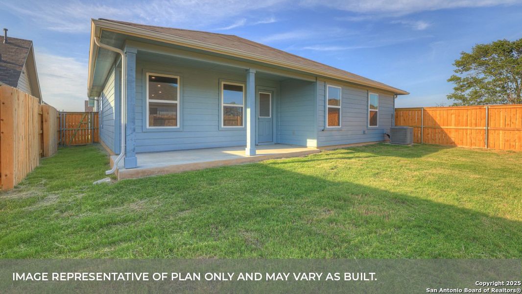 Exterior details and patio area of a home in Trace, San Marcos (Image 3).