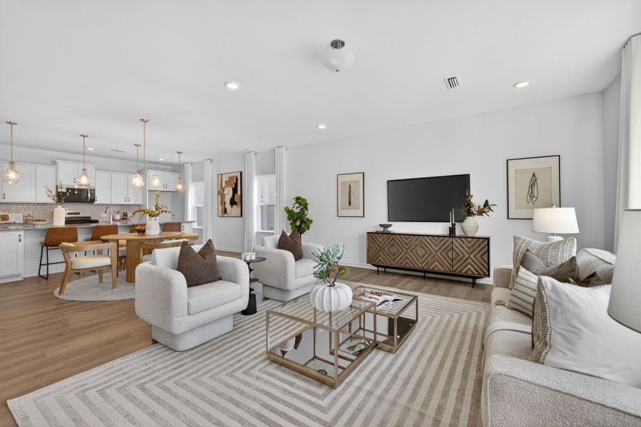 Furnished interior view inside a new home in Copper Ridge at Flowers Plantation, Clayton (Image 10).