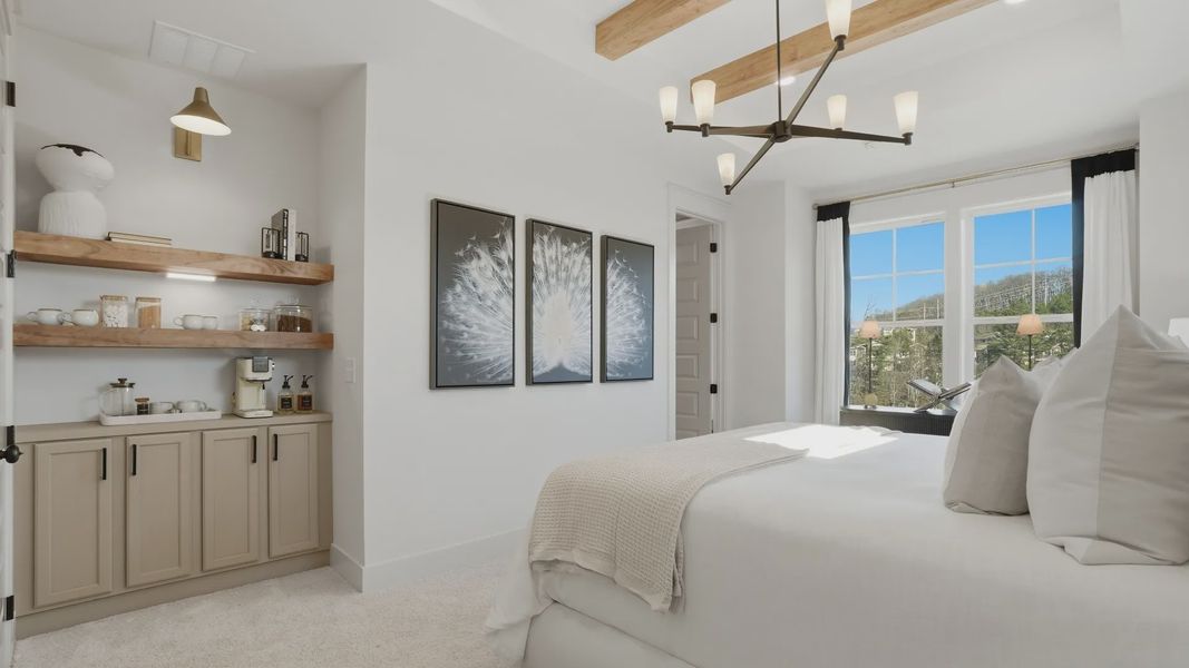 Furnished interior view inside a new home in The Eighteen, Atlanta (Image 7).