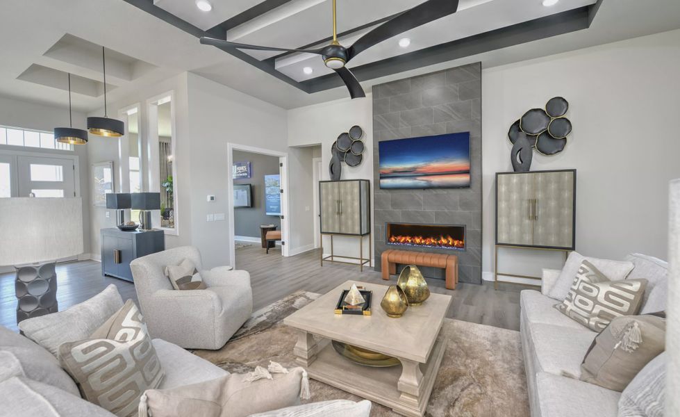 Furnished interior view inside a new home in Waterset, Apollo Beach (Image 10). Furnished interior view inside a new home in Waterset, Apollo Beach (Image 10).