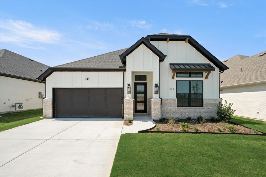 Representative exterior photo of a completed home built from the Aubrey by Our Country Homes in Parks of Aledo, Aledo, TX (Image 7).