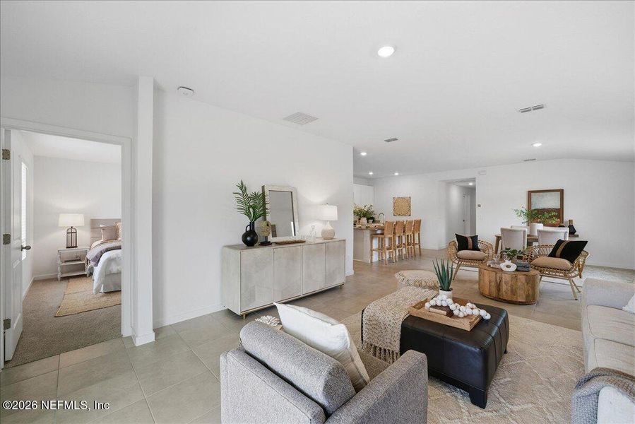 Furnished interior view inside a new home in Azalea Creek, Jacksonville (Image 39).