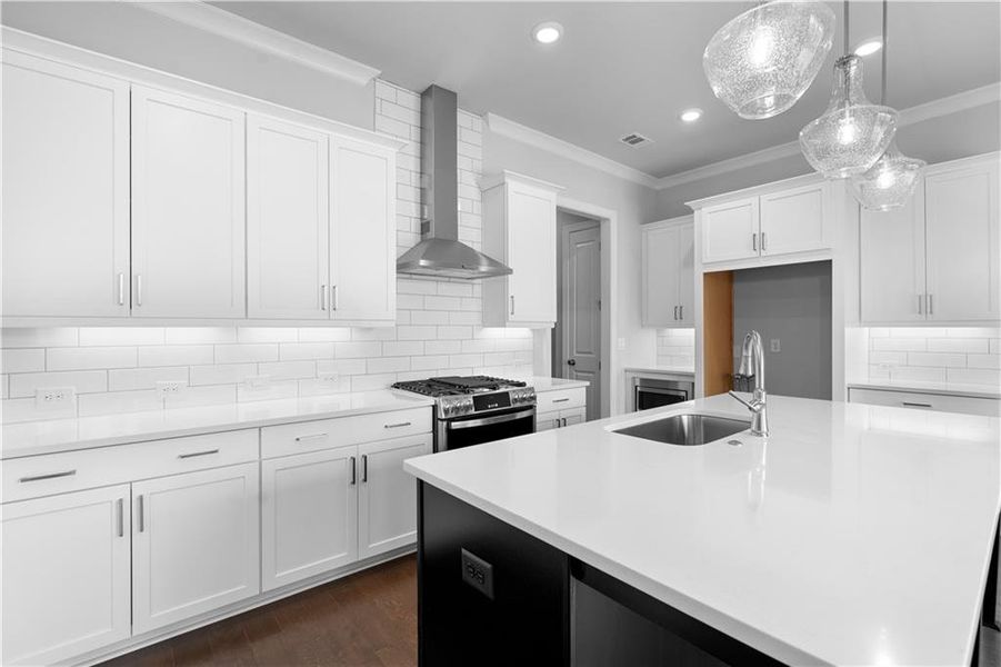 Furnished interior view inside a new home in Palisades Single Family, Cumming (Image 18).