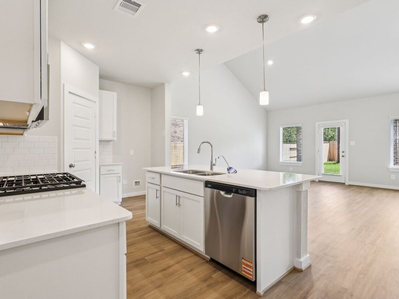 Furnished interior view inside a new home in Riviera Pines - Classic Series, Huffman (Image 4).