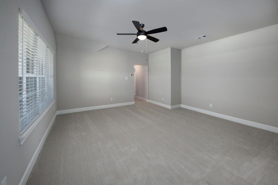 Every bedroom is generously sized and includes a large closet.