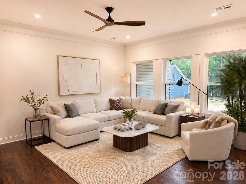 Furnished interior view inside a new home in , Salisbury (Image 15).