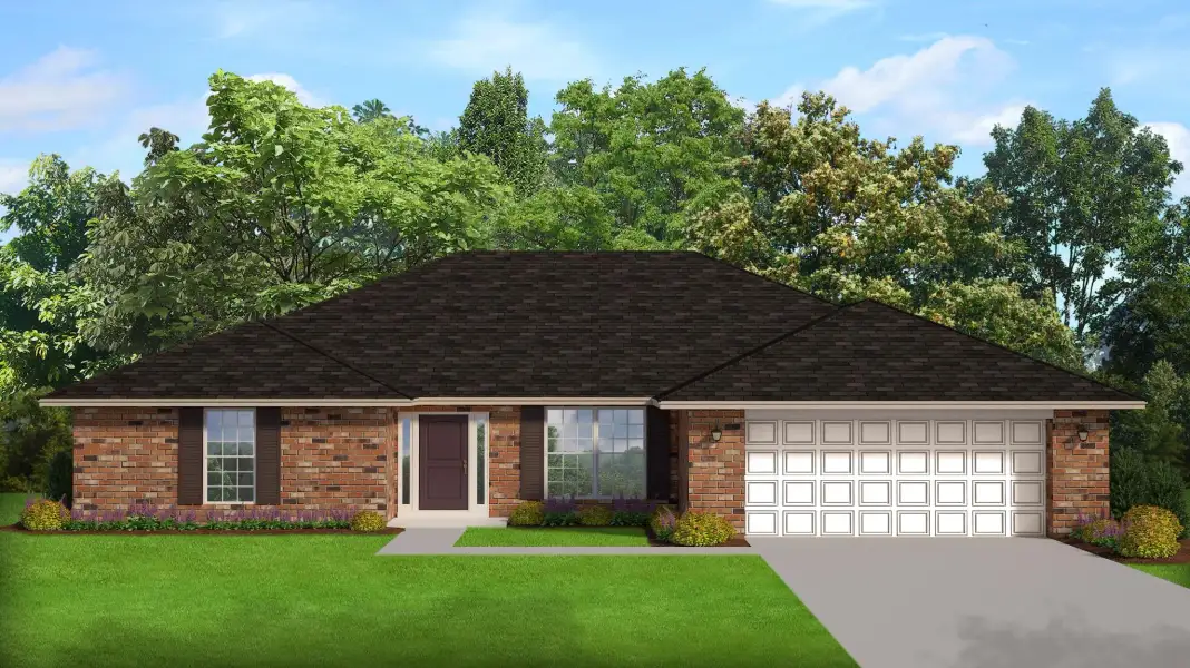 Representative exterior photo of a completed home built from the 2117 by Adams Homes in Flagler Estates, Hastings, FL (Image 19).