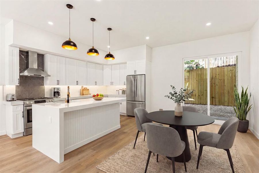 Furnished interior view inside a new home in , Dallas (Image 6).