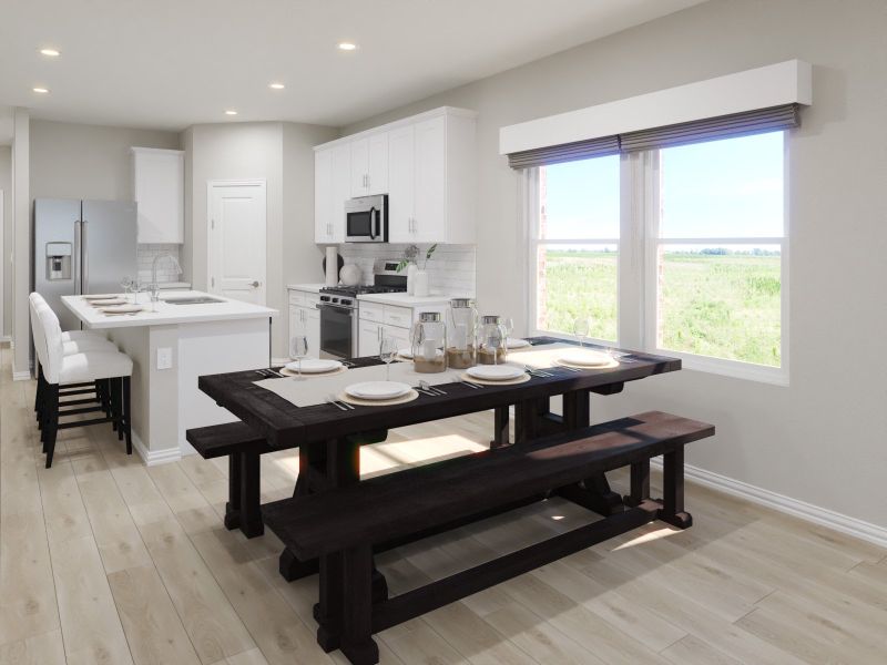 Furnished interior view inside a new home in Westmoor, Sherman (Image 3).