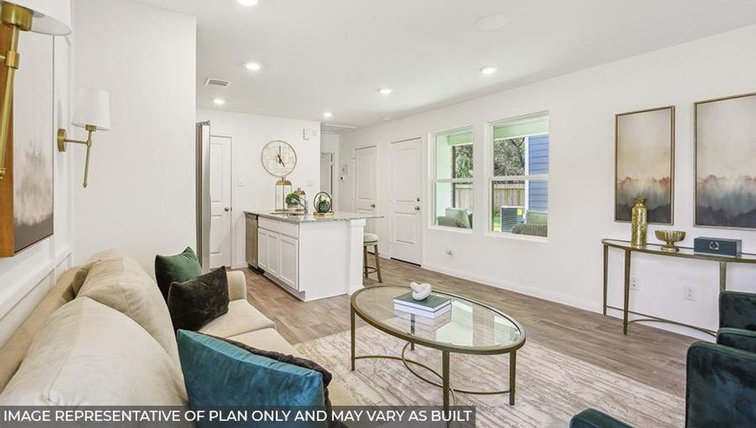 Furnished interior view inside a new home in William Trails, Willis (Image 4).