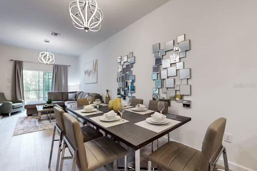 Furnished interior view inside a new home in , Davenport (Image 15).