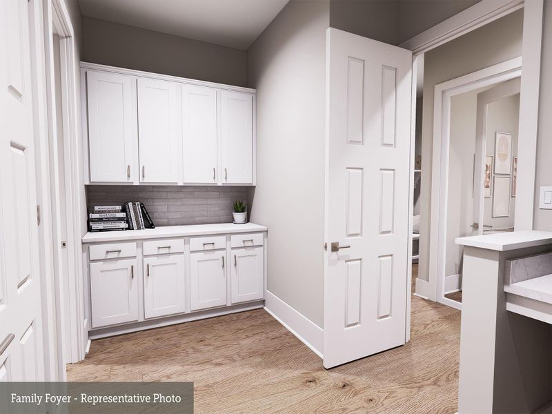 Furnished interior view inside a new home in The Woodlands Hills - Premier Collection, Willis (Image 9).