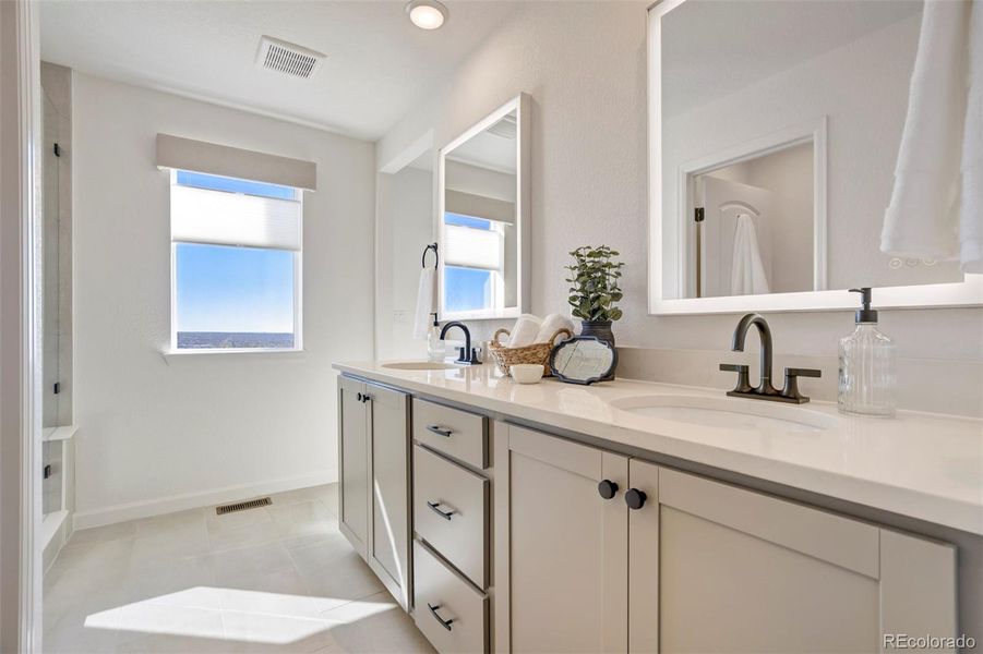 Furnished interior view inside a new home in , Colorado Springs (Image 16). Furnished interior view inside a new home in , Colorado Springs (Image 16).