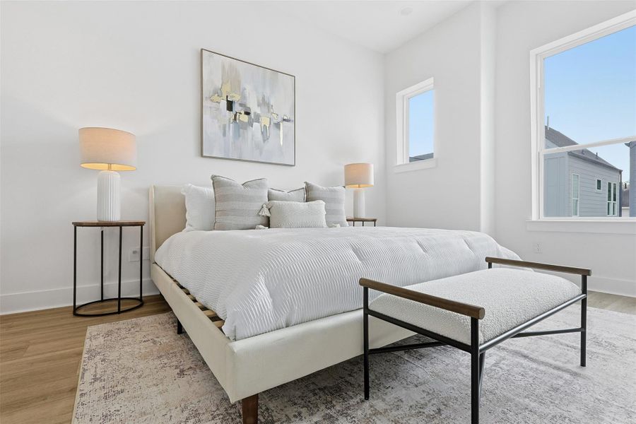 Furnished interior view inside a new home in , Houston (Image 19).