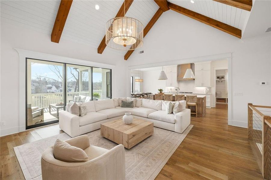 Furnished interior view inside a new home in , Dawsonville (Image 8).