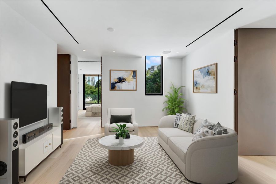 Furnished interior view inside a new home in , Miami (Image 71). Furnished interior view inside a new home in , Miami (Image 71).