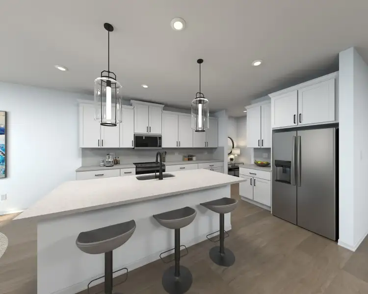 Furnished interior view inside a new home in Azalea Creek, Jacksonville (Image 3).