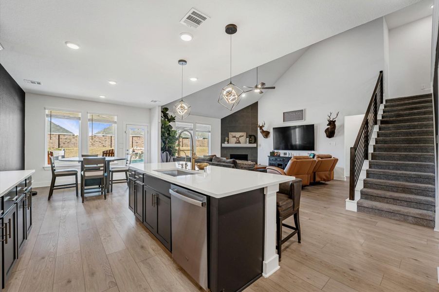 Custom Light fixtures throughout the home