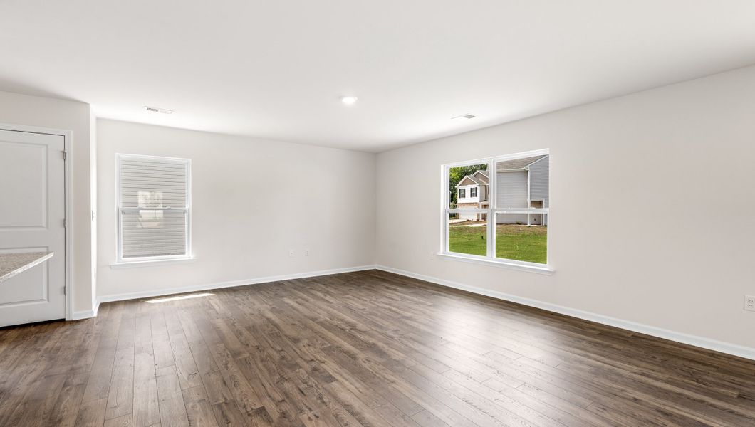 Representative unfurnished interior of a home built from the ELSTON by D.R. Horton in Baxter Village, Boiling Springs (Image 14). Representative unfurnished interior of a home built from the ELSTON by D.R. Horton in Baxter Village, Boiling Springs (Image 14).