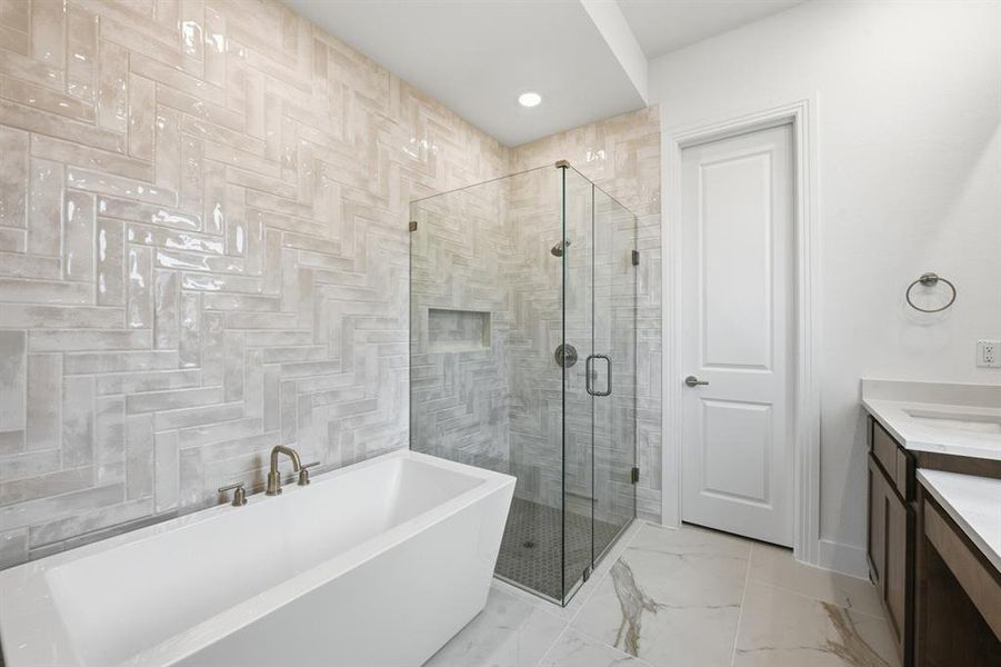 Furnished interior view inside a new home in Wildflower Ranch: 50ft. lots, Dish (Image 11).