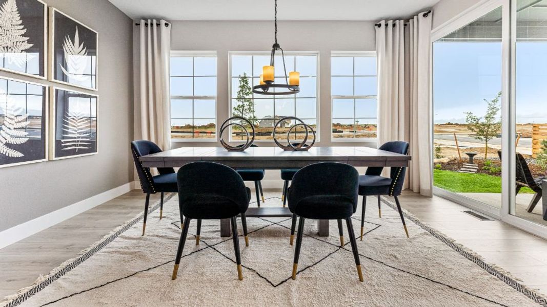 Furnished interior view inside a new home in The Aurora Highlands, Aurora (Image 14). Furnished interior view inside a new home in The Aurora Highlands, Aurora (Image 14).