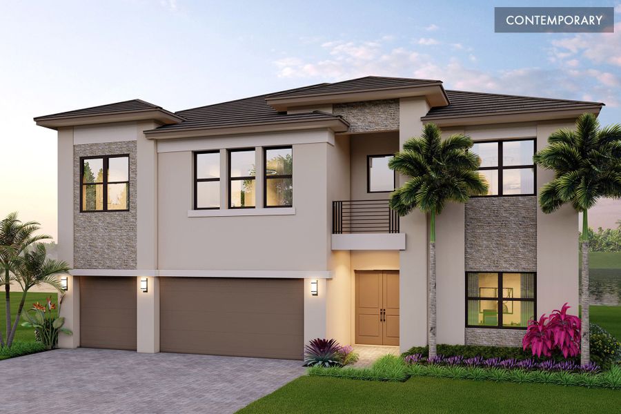 Representative exterior photo of a completed home built from the Meridian by GL Homes in Apex at Avenir, Palm Beach Gardens, FL (Image 14). Representative exterior photo of a completed home built from the Meridian by GL Homes in Apex at Avenir, Palm Beach Gardens, FL (Image 14).