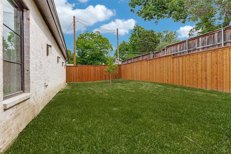 Exterior details and patio area of a home in , Dallas (Image 4). Exterior details and patio area of a home in , Dallas (Image 4).
