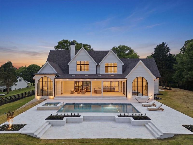 Exterior details and patio area of a home in , Canton (Image 37).
