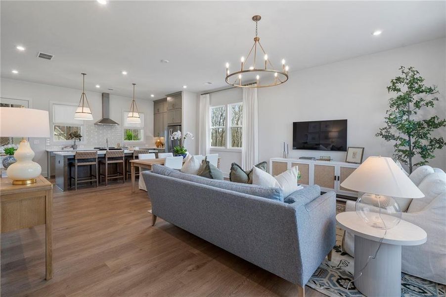Furnished interior view inside a new home in , Alpharetta (Image 36).