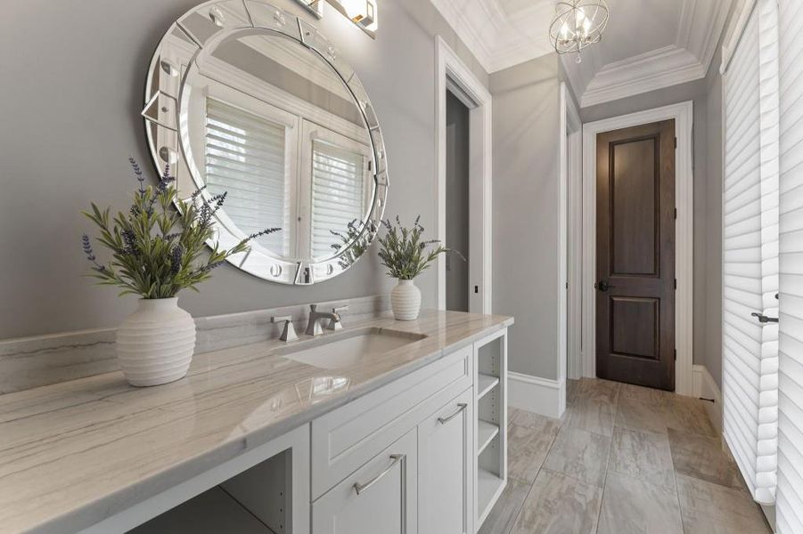 Furnished interior view inside a new home in , Johns Creek (Image 15).