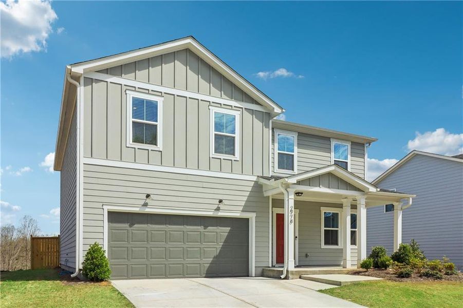 Front exterior of a new home in , Gainesville, GA, highlighting curb appeal (Image 29).