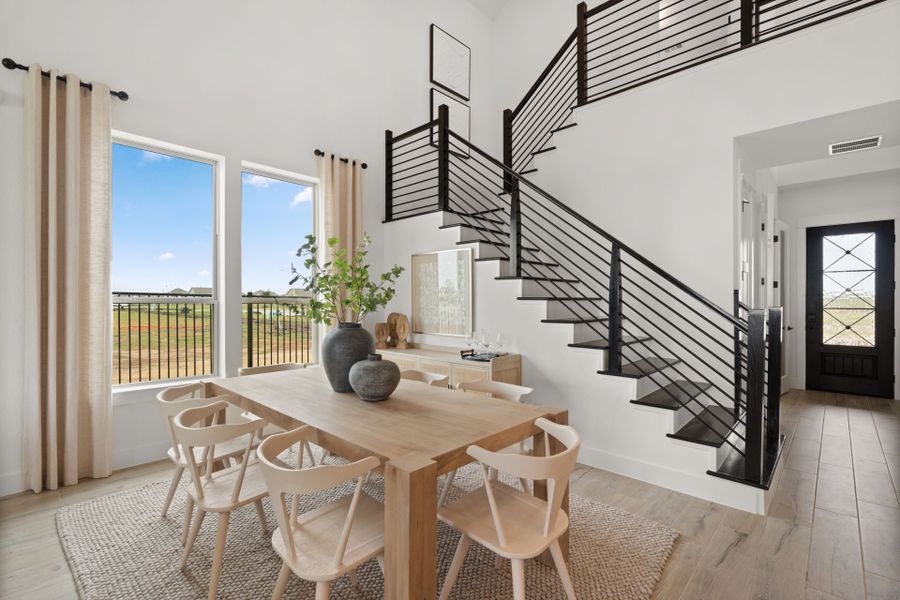 Furnished interior view inside a new home in Whitewing Trails, Princeton (Image 4).