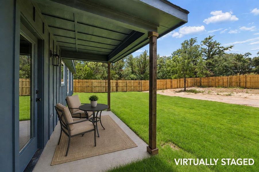 Exterior details and patio area of a home in , Mineral Wells (Image 24). Exterior details and patio area of a home in , Mineral Wells (Image 24).