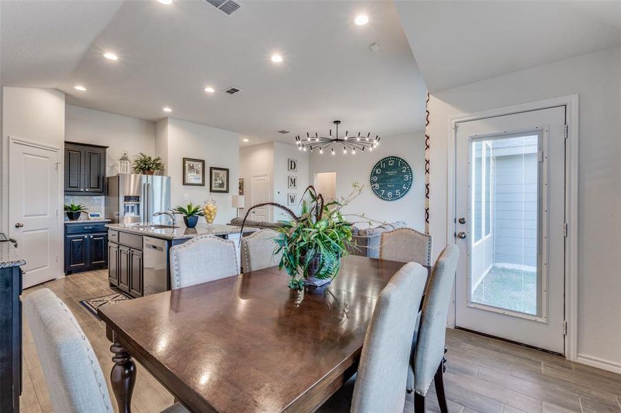Furnished interior in a model home at Brookville Ranch in Fort Worth (Image 29).