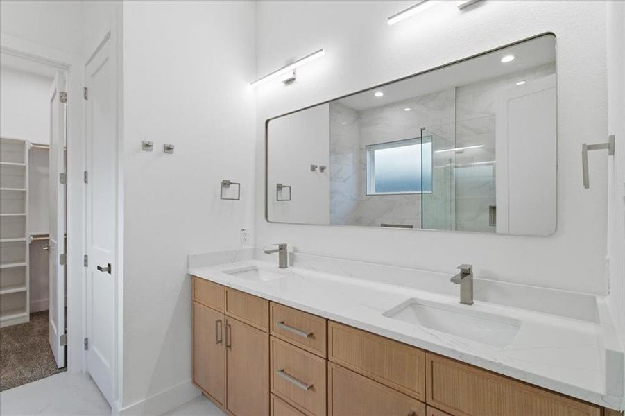 Furnished interior view inside a new home in , Dallas (Image 11).