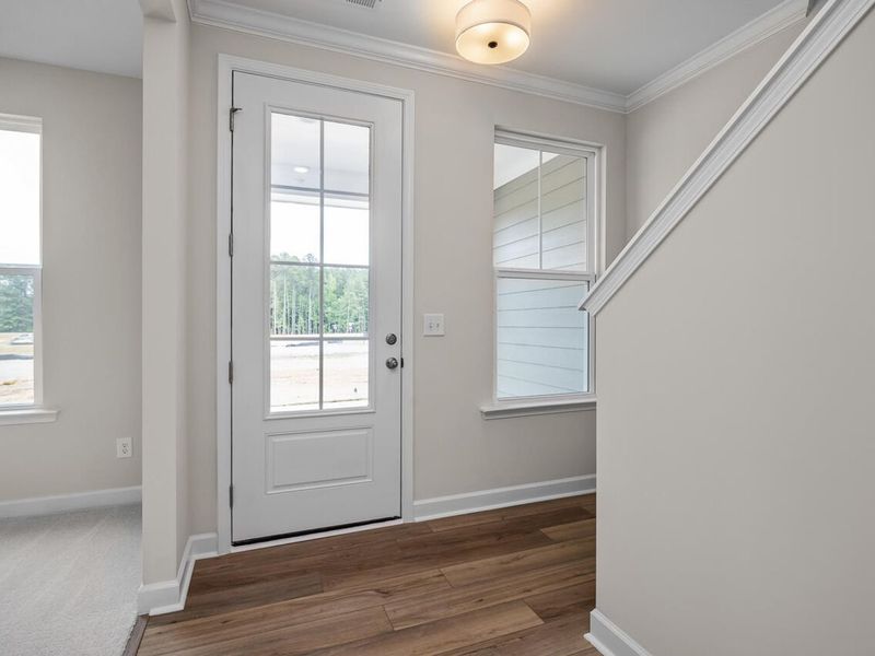 Spacious, unfurnished interior of a new home in Forestville Yard Townhomes, Knightdale (Image 9).