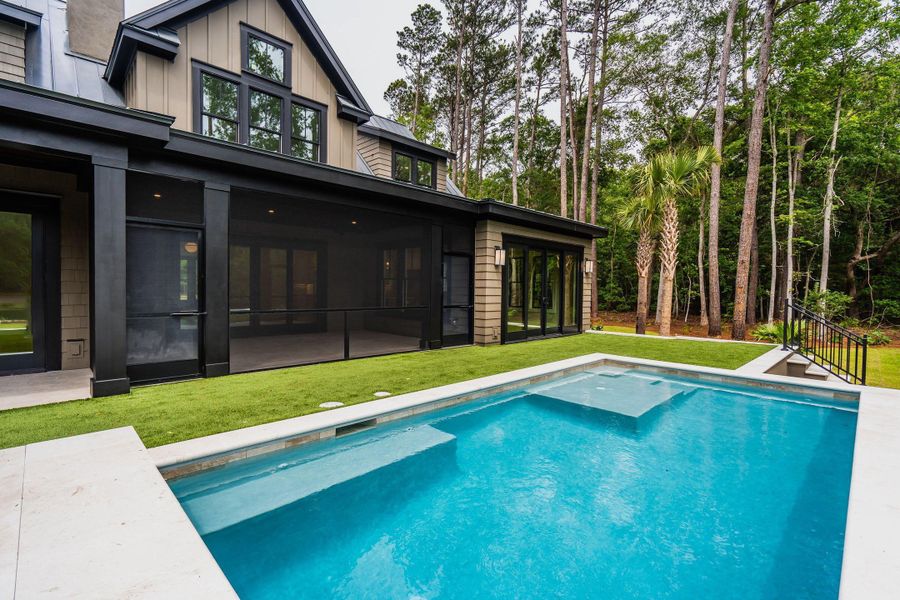 Exterior details and patio area of a home in , Johns Island (Image 50).