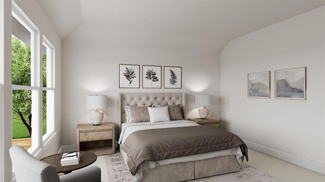 Furnished interior view inside a new home in Garden Collection at Union Park, Little Elm (Image 24).