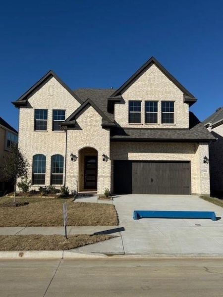 Front exterior of a new home in Creekview Meadows, Celina, TX, highlighting curb appeal (Image 1). Front exterior of a new home in Creekview Meadows, Celina, TX, highlighting curb appeal (Image 1).