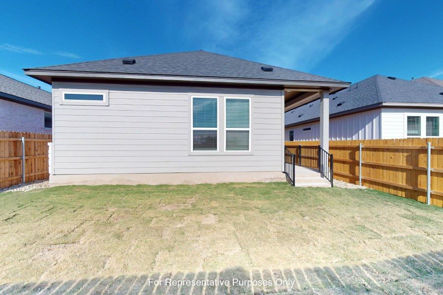 Exterior details and patio area of a home in Heritage, Dripping Springs (Image 3). Exterior details and patio area of a home in Heritage, Dripping Springs (Image 3).