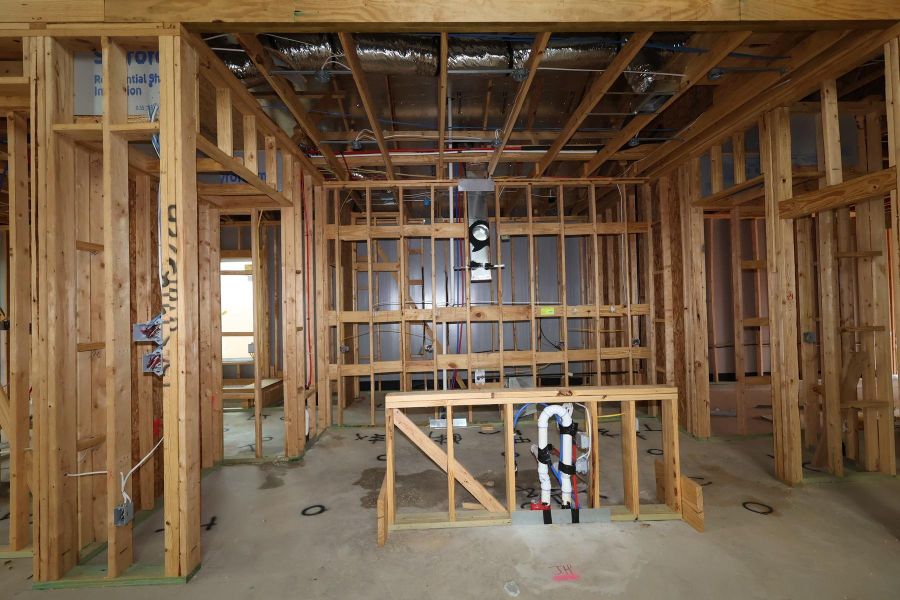 In-progress construction of a new home in Jubilee 50′, Hockley, TX (Image 31).
