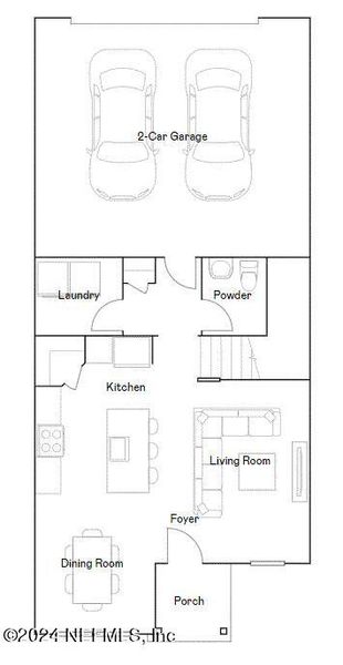 2D floor plan layout of this home in , St. Augustine, FL (Image 4).