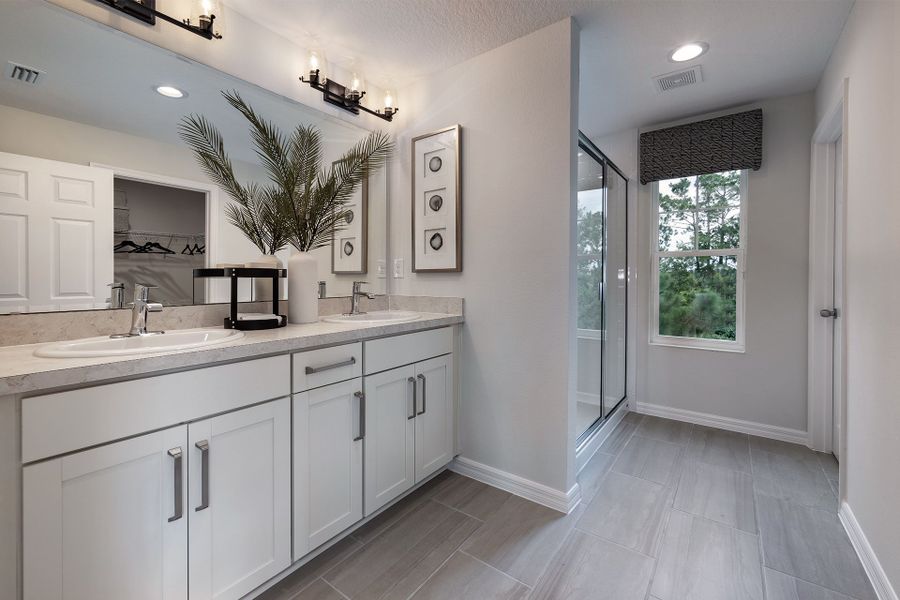 Furnished interior view inside a new home in Blue Springs Reserve Townhomes, Groveland (Image 7).