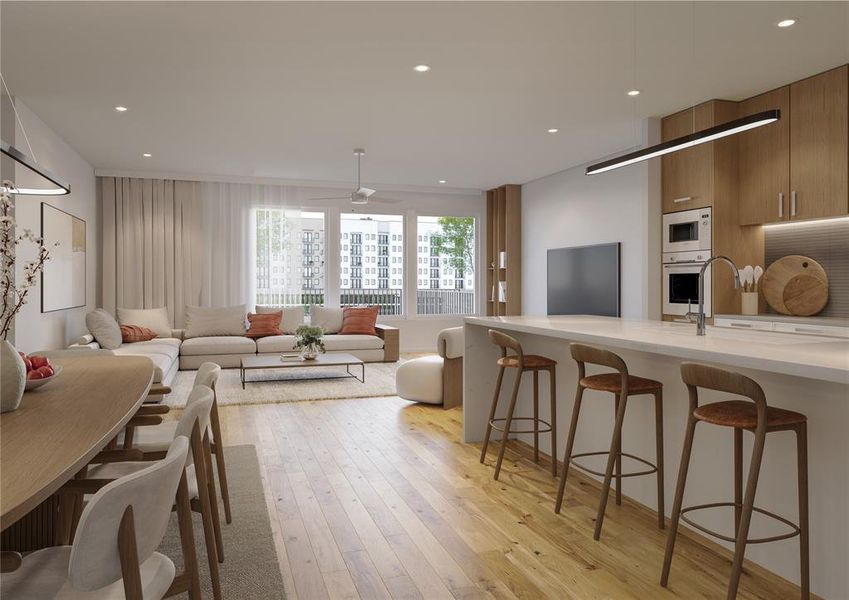 Furnished interior view inside a new home in , Frisco (Image 4).